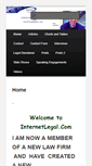 Mobile Screenshot of internetlegal.com